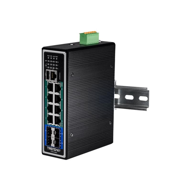 TRENDNET Switch 12-port Indust. Gbit PoE+ DIN Rail metall Lay.2+ 120W