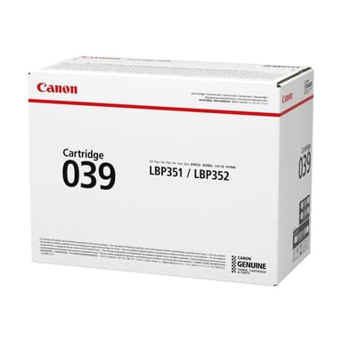 CANON 039 Schwarz Tonerpatrone