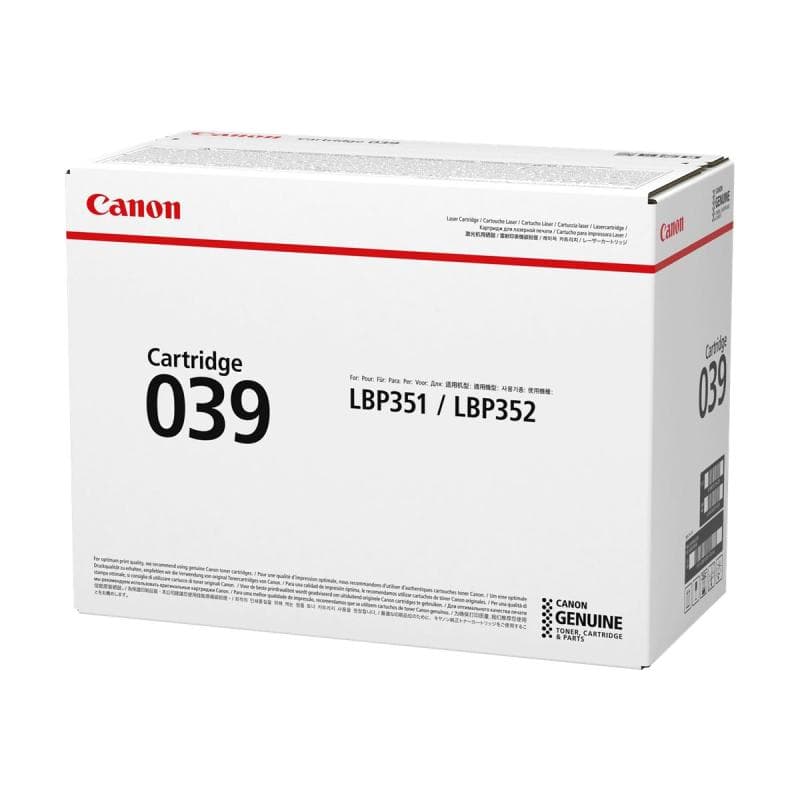 CANON 039 Schwarz Tonerpatrone