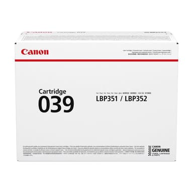 CANON 039 Schwarz Tonerpatrone