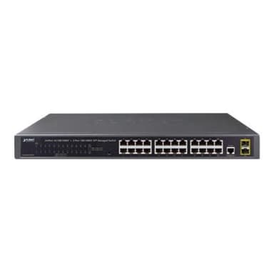 PLANET TECHNOLOGY 24-PORT MGD GIGABIT ETH. SWITC