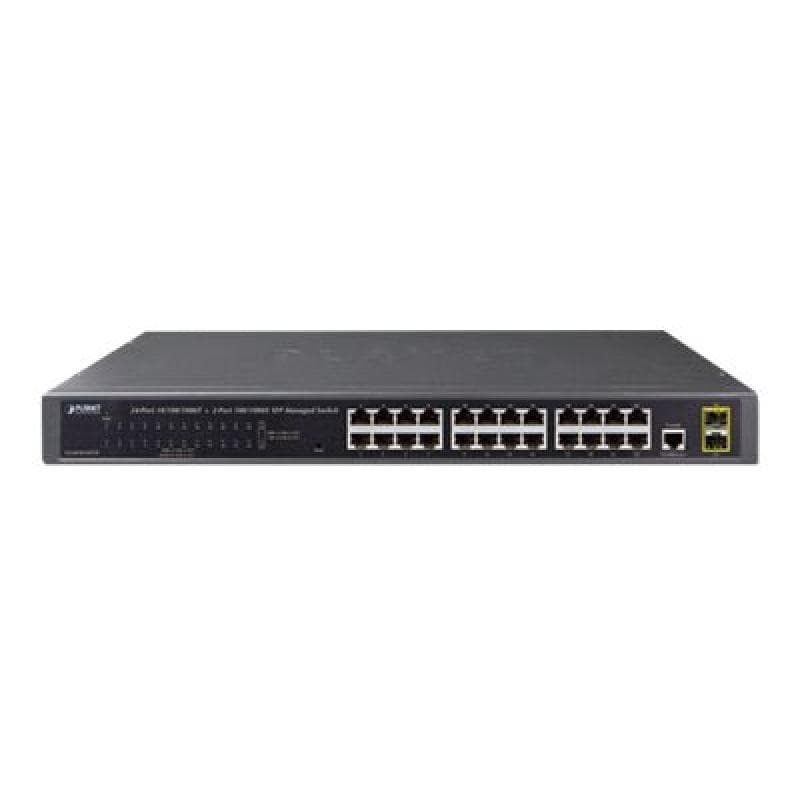 PLANET TECHNOLOGY 24-PORT MGD GIGABIT ETH. SWITC