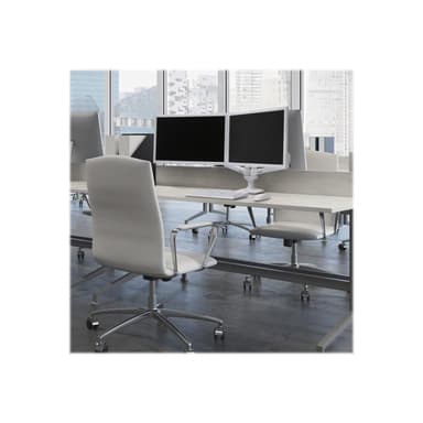 ERGOTRON LX-Montagearm fuer 2 Monitore nebeneinander weiss 68cm 27Zoll bis 33cm anheben max 18kg.bel