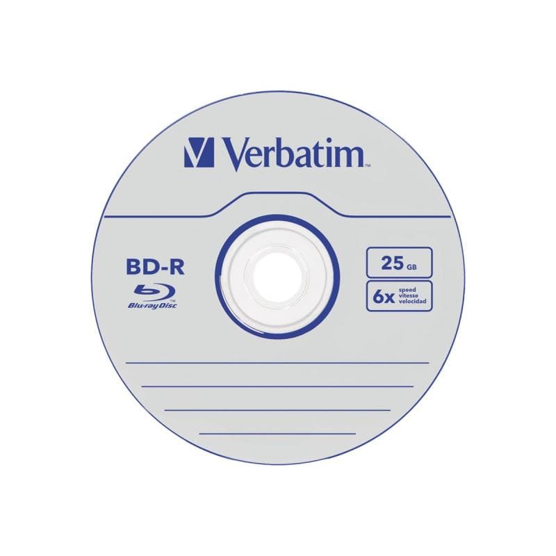 VERBATIM BD-R Verbatim Datalife SL 6x 25GB 5PK Jewel Case No ID retail
