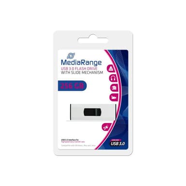 MEDIARANGE USB Flash Drive, 256GB, USB 3.0