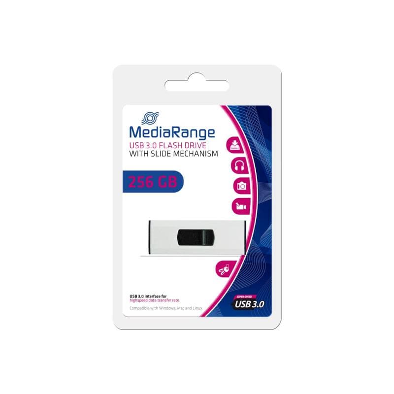 MEDIARANGE USB Flash Drive, 256GB, USB 3.0