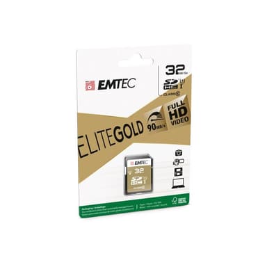 EMTEC SD Card 32GB Emtec    SDHC (CLASS10) Gold + Kartenblister
