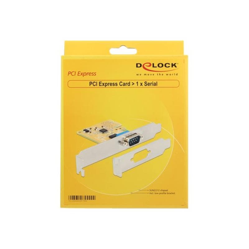 DELOCK PCIe x1 Seriell 1x + Low profil