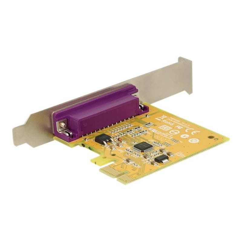 DELOCK PCIe x1 Parallel 1x incl. low profile Slotblech