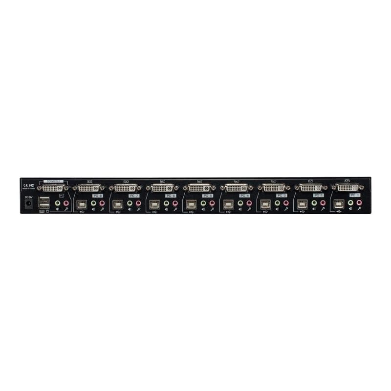 LINDY KVM Switch Pro USB Audio DVI-I 8 Port 19″ USB 2 DVI Audio