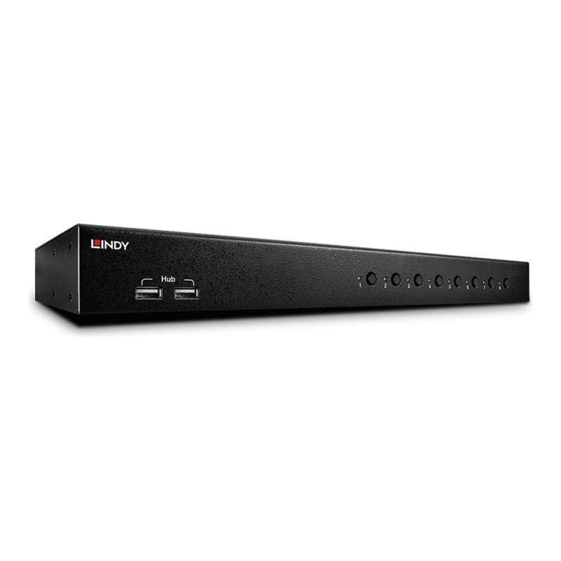 LINDY KVM Switch Pro USB Audio DVI-I 8 Port 19″ USB 2 DVI Audio