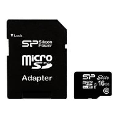 SILICON POWER Micro SDCard 16GB Silicon Power UHS-1 Elite/class10 w/adapt