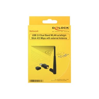 DELOCK WL-Antenne Delock USB2.0 3dBi 2,4+5 GHz