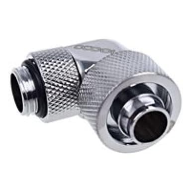 ALPHACOOL Eiszapf16/10mm Anschraubtül90° | drehbar G1/4 - Chrome