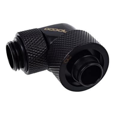 ALPHACOOL Eiszapf16/10mm Anschraubtül90° | drehbar G1/4 - Deep Black