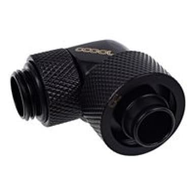 ALPHACOOL Eiszapf16/10mm Anschraubtül90° | drehbar G1/4 - Deep Black