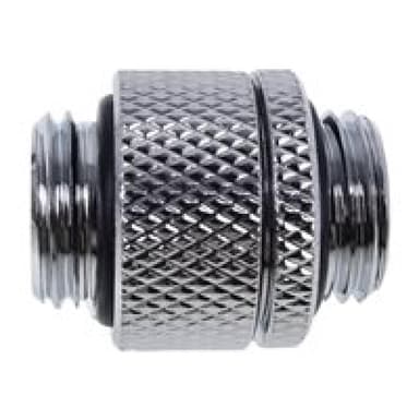 ALPHACOOL Eiszapfen Doppelnippel dreh ch | G1/4 AG auf G1/4 AG - Chrome