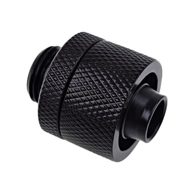 ALPHACOOL Eiszapfen 16/10mm Anschraubtül | G1/4 Deep Black