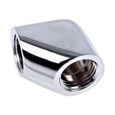 ALPHACOOL Eiszapfen L-Verbinder ch | G1/4 IG auf G1/4 IG - Chrome
