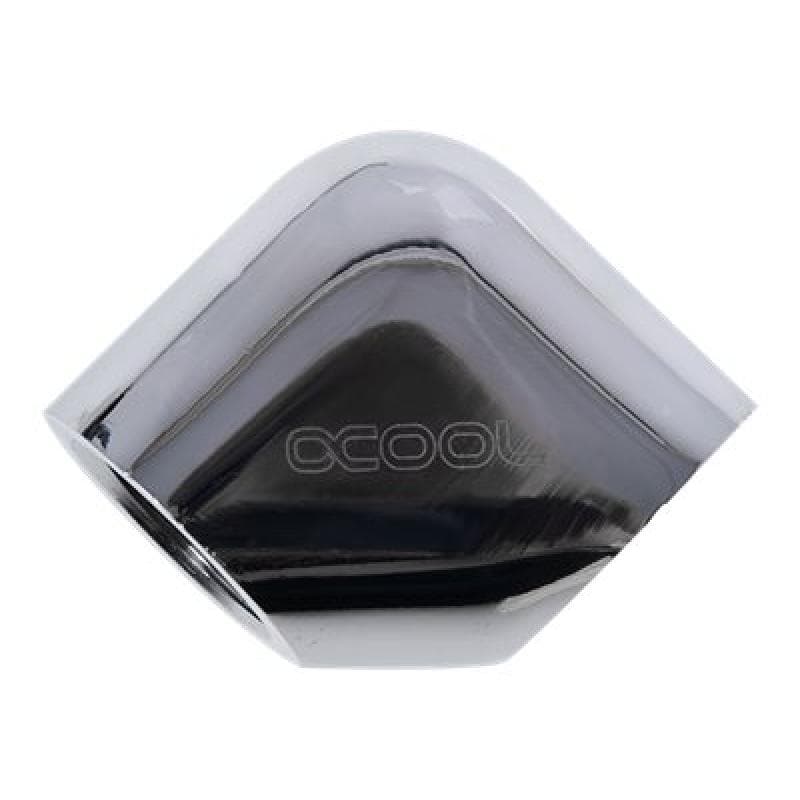 ALPHACOOL Eiszapfen L-Verbinder ch | G1/4 IG auf G1/4 IG - Chrome
