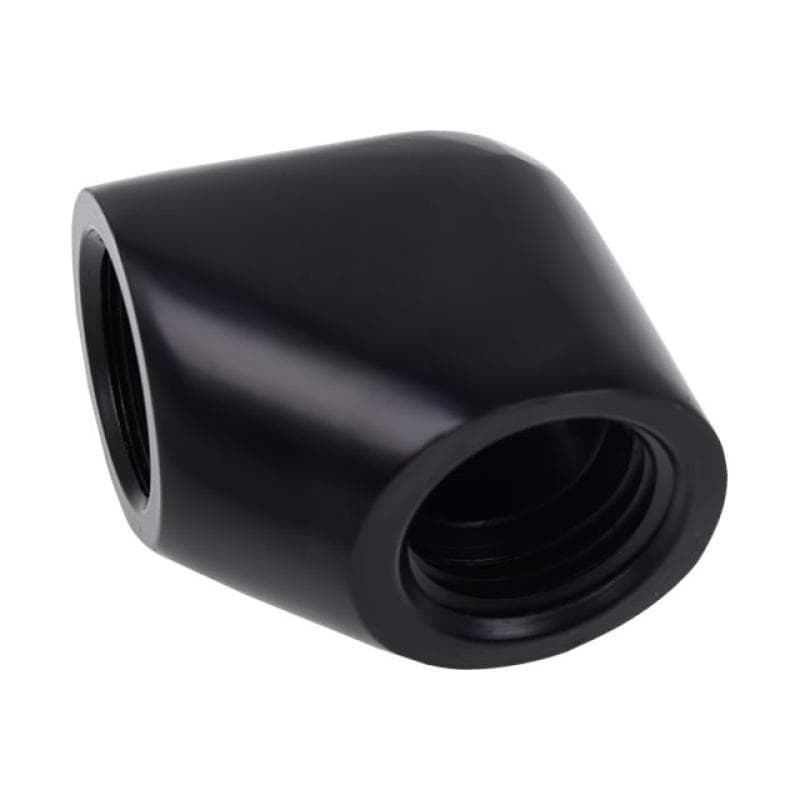 ALPHACOOL Eiszapfen L-Verbinder bk | G1/4 IG auf G1/4 IG - Deep Black