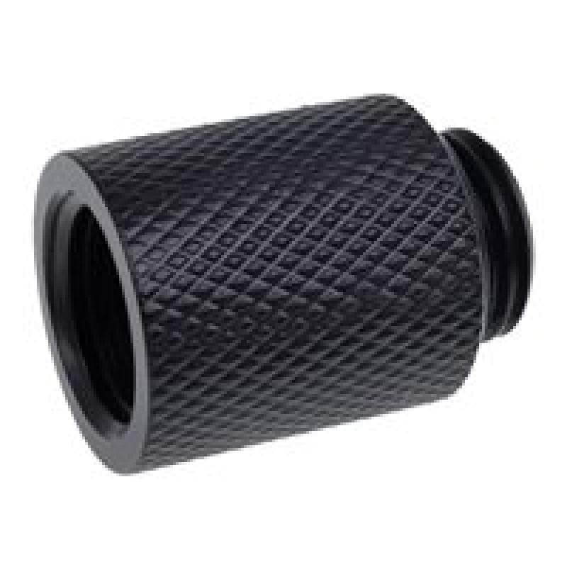 ALPHACOOL Eiszapfen Verlängerung 20mm bk | G1/4 AG auf G1/4 IG - Deep Black
