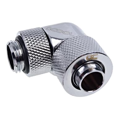 ALPHACOOL Eiszapfen13/10mmAnschraubt 90° | drehbar G1/4 - Chrome