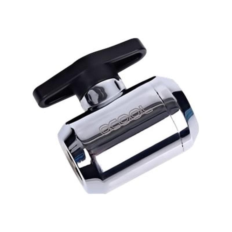 ALPHACOOL Eiszapfen 2 Wege Kugelhahn | G1/4 - Chrome