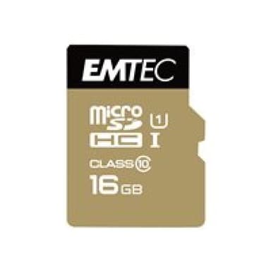 EMTEC microSDHC 16GB Class10 Gold +