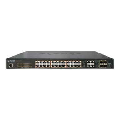 PLANET TECHNOLOGY PLANET GS-4210-24P4C - Switch - verwaltet - 24 x 10/100/1000 (PoE+) + 4 x Kombi-Gi