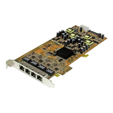 STARTECH.COM 4 Port Gigabit Power over Ethernet PCI Express Netzwerkkarte - PSE / PoE PCIe NIC