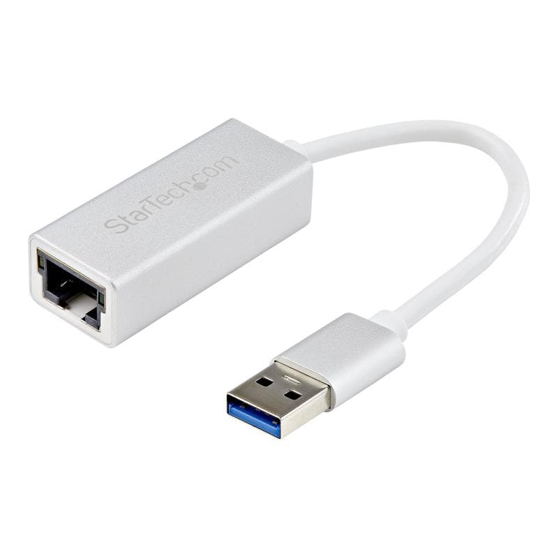 STARTECH.COM USB 3.0 auf Gigabit Netzwerkadapter - Silber - Schlankes Aluminium Design für MacBook,