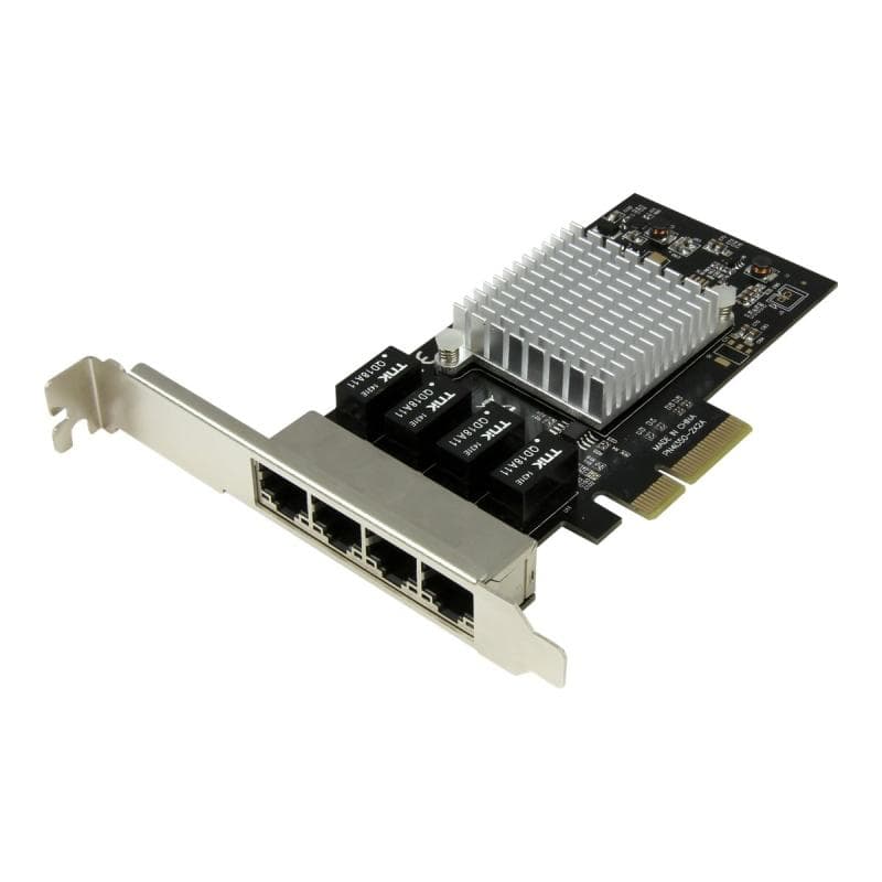 STARTECH.COM 4 Port PCI Express Gigabit Ethernet Netzwerkkarte - Intel I350 NIC - 4-fach PCIe Netzwe