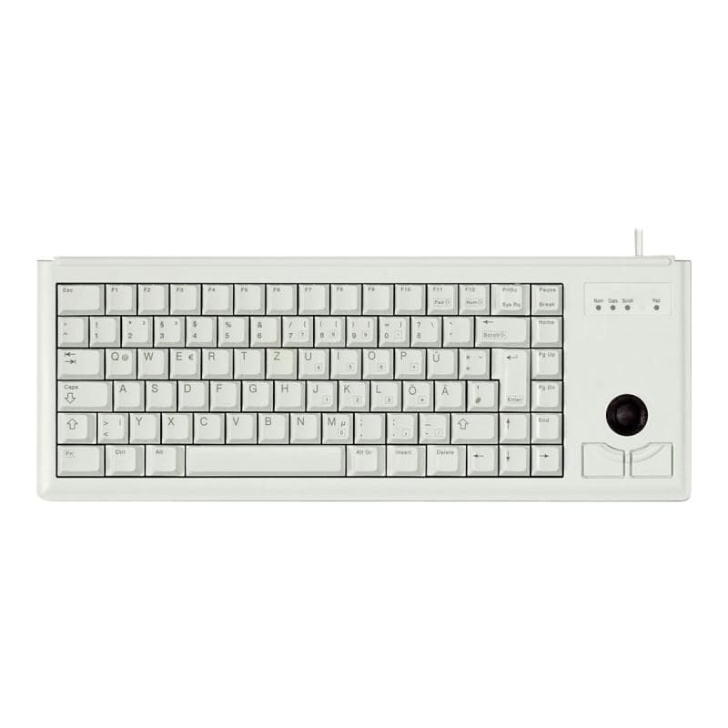 CHERRY G84-4400LPBFR-0 mit Trackball Tastatur hellgrau 2x PS/2