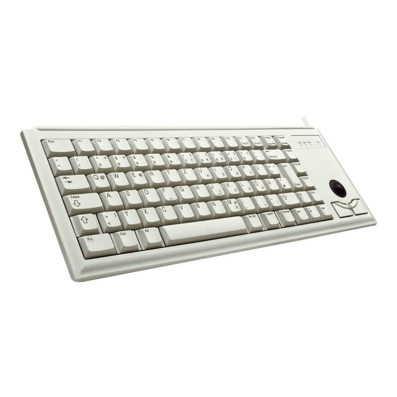 CHERRY G84-4400LPBFR-0 mit Trackball Tastatur hellgrau 2x PS/2