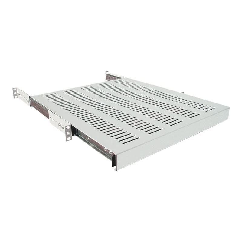 LOGILINK 19″ Ausziehbarer Fachboden T=600 mm, Lichtgrau