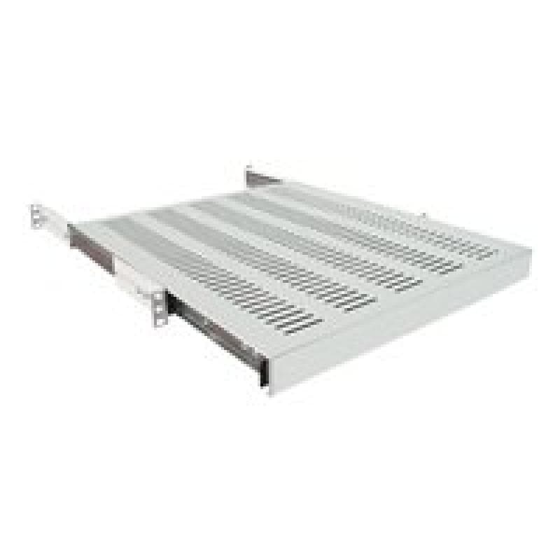 LOGILINK 19″ Ausziehbarer Fachboden T=600 mm, Lichtgrau