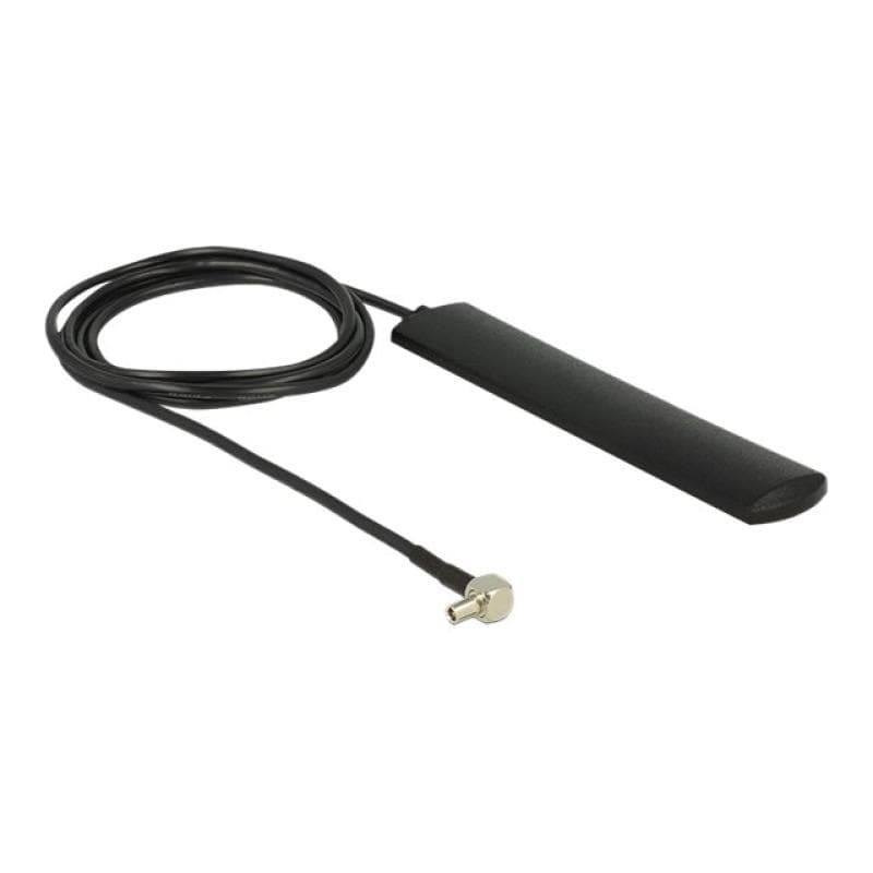 DELOCK LTE-Antenne Delock TS-9 3dBi 90ø starr 1.00m Klebem. schwarz