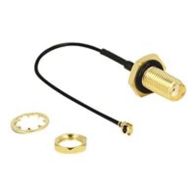 DELOCK HF Kabel Delock I-PEX -> SMA St/Bu 0.10m zum Einbau