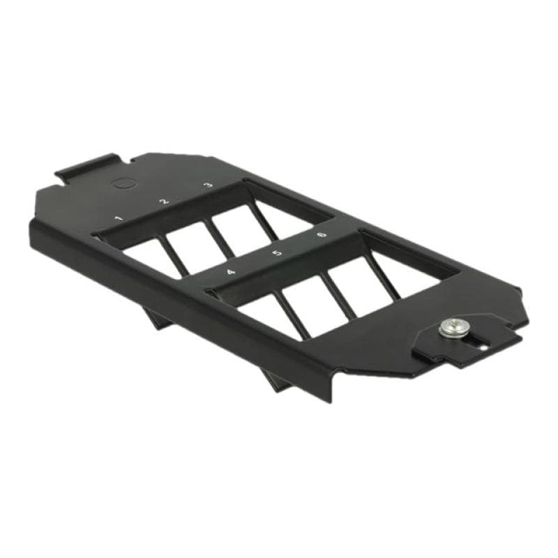 DELOCK Keystone Halterung 6 Port für Bodentank
