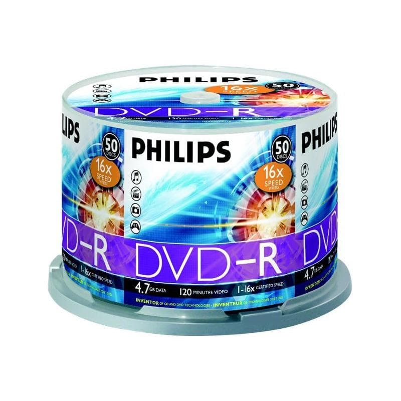 PHILIPS DVD-R 4,7GB 16x SP (50)