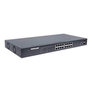 INTELLINET 16 Port Gigabit PoE+ Switch