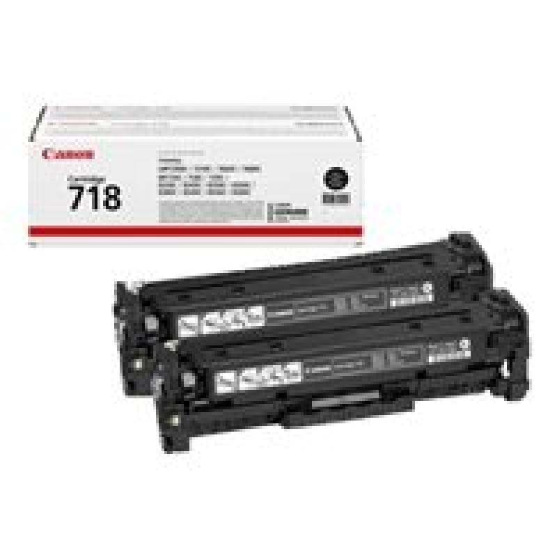 TON CANON 2662B005 718 Cartr. 2er-Pack black