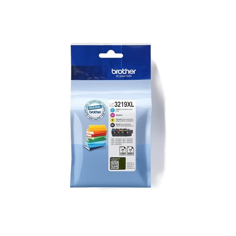 BROTHER LC3219XL Value Pack 4er Pack XL Schwarz, Gelb, Cyan, Magenta Tintenpatrone