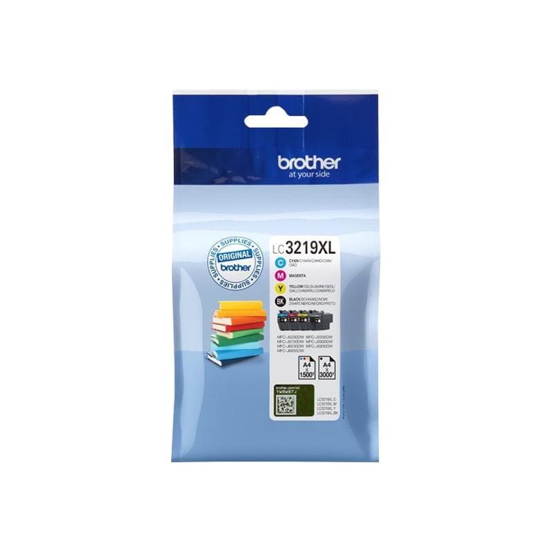 BROTHER LC3219XL Value Pack 4er Pack XL Schwarz, Gelb, Cyan, Magenta Tintenpatrone