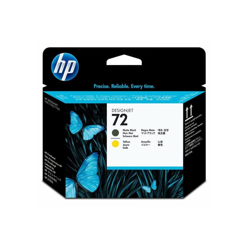 HP 72 Gelb, mattschwarz Druckkopf