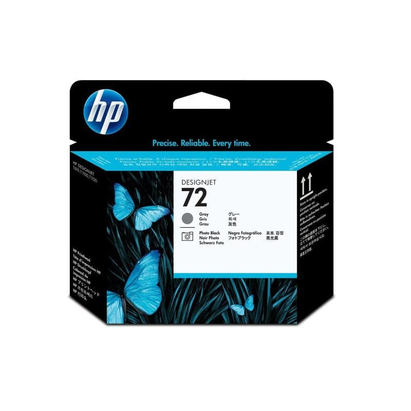 HP 72 Grau, Photo schwarz Druckkopf