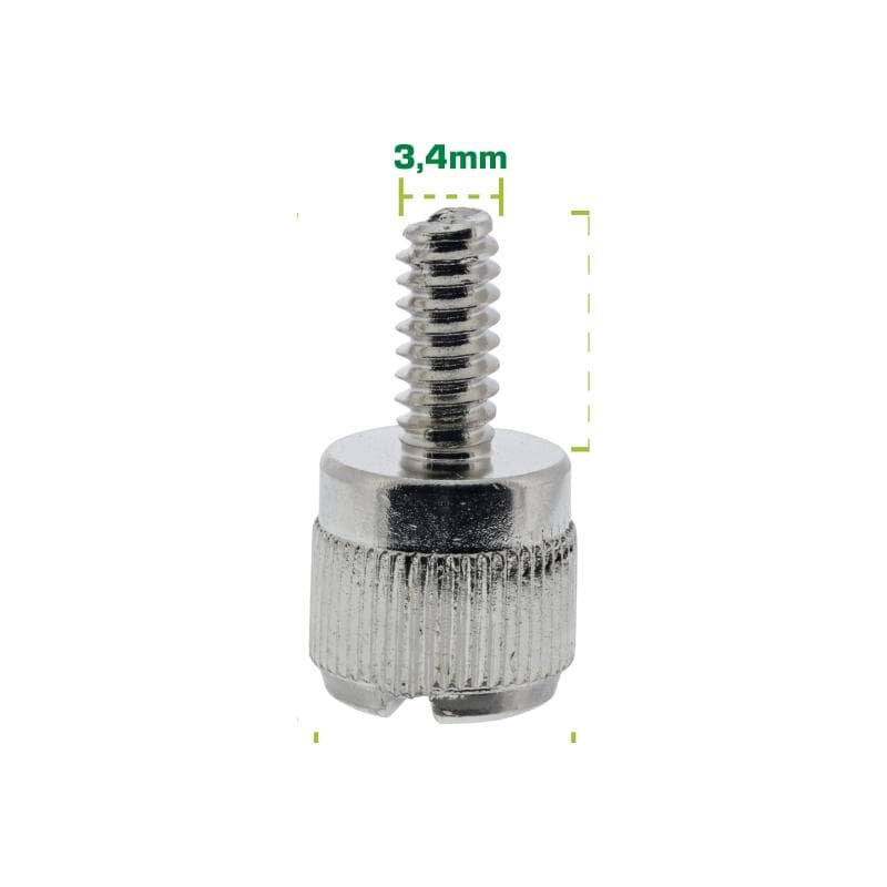 INLINE Rändelschrauben (silber) für Gehäuse, 12mm, 6er Pack