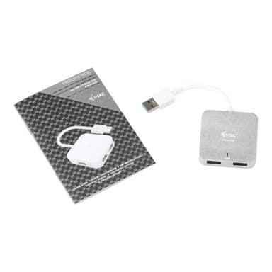 I-TEC USB 3.0 Metal Passive HUB 4 Port ohne Netzteil ideal fuer Notebook Ultrabook Tablet PC unterst