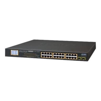 PLANET TECHNOLOGY Planet GSW-2620VHP 24-Port 10/100/1000T 802.3at PoE + 2-Port